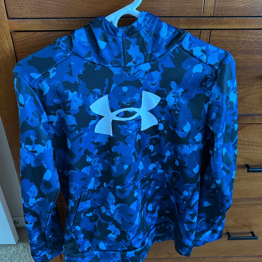 Under Armour Kids Blue Camo Hoodie